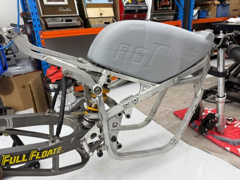 Physical prototype of a unique motorcycle fuel tank for fitment and reference in aluminium fabrication.